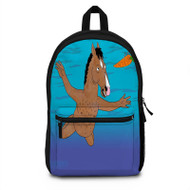 Onyourcases Bojack Horseman Nirvana Custom Backpack Polyester Unisex New Personalized Waterproof Travel Bag School Bag Work Bag Laptop Lunch Office Book Fabric Backpack