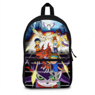 Onyourcases Digimon Tamers Custom Backpack Polyester Unisex New Personalized Waterproof Travel Bag School Bag Work Bag Laptop Lunch Office Book Fabric Backpack