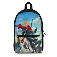 Onyourcases Edward Elric Alphonse Elric Winry Rockbell Fullmetal Alchemist B Custom Backpack Polyester Unisex New Personalized Waterproof Travel Bag School Bag Work Bag Laptop Lunch Office Book Fabric Backpack