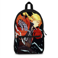 Onyourcases Fullmetal Alchemist Brotherhood Edward Elric Product Custom Backpack Polyester Unisex New Personalized Waterproof Travel Bag School Bag Work Bag Laptop Lunch Office Book Fabric Backpack