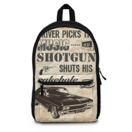 Onyourcases Supernatural Impala Custom Backpack Polyester Unisex New Personalized Waterproof Travel Bag School Bag Work Bag Laptop Lunch Office Book Fabric Backpack