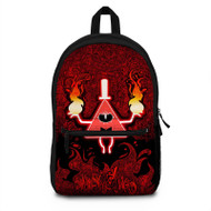 Onyourcases The Secrets of Gravity Falls Bill Cipher Custom Backpack Polyester Unisex New Personalized Waterproof Travel Bag School Bag Work Bag Laptop Lunch Office Book Fabric Backpack