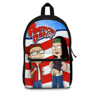 Onyourcases American Dad Art Custom Backpack Polyester Unisex Best Personalized Waterproof Travel Bag School Bag Work Bag Laptop Lunch Office Book Awesome Fabric Backpack