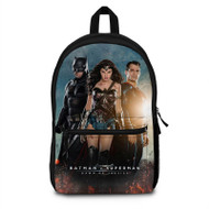 Onyourcases Batman V Superman Down of Justice Custom Backpack Polyester Unisex Best Personalized Waterproof Travel Bag School Bag Work Bag Laptop Lunch Office Book Awesome Fabric Backpack