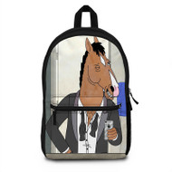 Onyourcases Bo Jack Horseman Selfie Custom Backpack Polyester Unisex Best Personalized Waterproof Travel Bag School Bag Work Bag Laptop Lunch Office Book Awesome Fabric Backpack