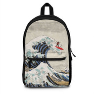 Onyourcases Deadpool Great Wave Custom Backpack Polyester Unisex Best Personalized Waterproof Travel Bag School Bag Work Bag Laptop Lunch Office Book Awesome Fabric Backpack