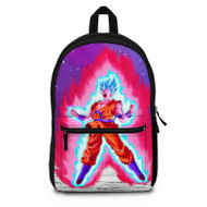 Onyourcases Goku Super Saiyan Blue Kaioken Custom Backpack Polyester Unisex Best Personalized Waterproof Travel Bag School Bag Work Bag Laptop Lunch Office Book Awesome Fabric Backpack