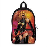 Onyourcases Ms Marvel Custom Backpack Polyester Unisex Best Personalized Waterproof Travel Bag School Bag Work Bag Laptop Lunch Office Book Awesome Fabric Backpack