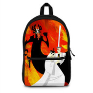 Onyourcases Samurai Jack Products Custom Backpack Polyester Unisex Best Personalized Waterproof Travel Bag School Bag Work Bag Laptop Lunch Office Book Awesome Fabric Backpack