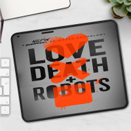 Onyourcases Love Death Robots Custom Mouse Pad Personalized Gaming Mouse Pad Desk Mat Premium Non Slip Gaming Mouse Keyboard Pad Razer Best Anime RGB Logitech Glorious Hyperx Mouse Pads