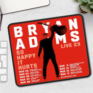 Onyourcases Bryan Adams So Happy It Hurts 2023 Tour Custom Mouse Pad Personalized Gaming Mouse Pad Brand Desk Mat Premium Non Slip Gaming Mouse Keyboard Pad Razer Best Anime RGB Logitech Glorious Hyperx Mouse Pads