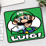 Onyourcases Luigi Super Mario Bros Nintendo Custom Mouse Pad Personalized Gaming Mouse Pad Brand Desk Mat Top Premium Non Slip Gaming Mouse Keyboard Pad Razer Best Anime RGB Logitech Glorious Hyperx Mouse Pads