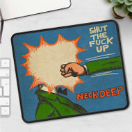 Onyourcases Neck Deep Shut The Fuck Up Custom Mouse Pad Personalized Gaming Mouse Pad Brand Desk Mat Top Premium Non Slip Gaming Mouse Keyboard Pad Razer Best Anime RGB Logitech Glorious Hyperx Mouse Pads