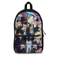 Onyourcases Blue Exorcist Characters Custom Backpack Unisex Personalized Waterproof Awesome Nice Travel Bag Top Brand School Bag Work Bag Laptop Lunch Office Book Fabric Backpack