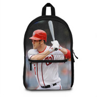 Onyourcases Bryce Harper Washington Nationals Custom Backpack Unisex Personalized Waterproof Awesome Nice Travel Bag Top Brand School Bag Work Bag Laptop Lunch Office Book Fabric Backpack