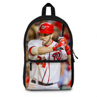 Onyourcases Bryce Harper Washington Nationals Baseball Custom Backpack Unisex Personalized Waterproof Awesome Nice Travel Bag Top Brand School Bag Work Bag Laptop Lunch Office Book Fabric Backpack