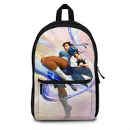 Onyourcases Chun Li from Street Fighter Custom Backpack Unisex Personalized Waterproof Awesome Nice Travel Bag Top Brand School Bag Work Bag Laptop Lunch Office Book Fabric Backpack