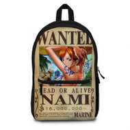 Onyourcases Nami One Piece Wanted Custom Backpack Unisex Personalized Waterproof Top Brand Awesome Nice Travel Bag School Bag Work Bag Laptop Lunch Office Book Fabric Backpack