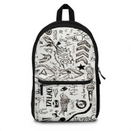 Onyourcases One Direction Tattoos Custom Backpack Unisex Personalized Waterproof Top Brand Awesome Nice Travel Bag School Bag Work Bag Laptop Lunch Office Book Fabric Backpack