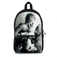 Onyourcases Batman Arkham Origins Batman and Joker Custom Backpack Unisex Personalized Waterproof Top Awesome Nice Travel Bag School Bag Work Bag Laptop Lunch Office Book Fabric Brand Backpack