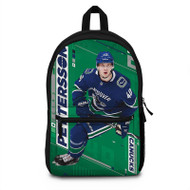 Onyourcases Elias Pettersson Vancouver Canucks NHL Custom Backpack Unisex Personalized Waterproof Best Awesome Nice Travel Bag School Bag Work Bag Laptop Lunch Office Book Fabric Brand Backpack