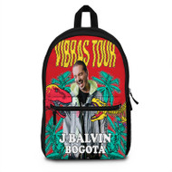 Onyourcases Vibras Tour J Balvin Custom Backpack Unisex Personalized Waterproof Best Brands Awesome Nice Travel Bag School Bag Work Bag Laptop Lunch Office Book Fabric Brand Backpack