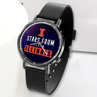 Onyourcases Elgin Illinois Custom Watch Awesome Unisex Black Classic Plastic Quartz Brand Watch for Men Women Top Brand Premium with Gift Box Watches