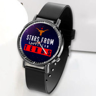 Onyourcases Stars From Galveston Texas Custom Watch Awesome Unisex Black Classic Plastic Quartz Brand Watch for Men Women Top Brand Premium with Gift Box Watches