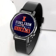 Onyourcases Stars From Pon Quincytiac Illinois Custom Watch Awesome Unisex Black Classic Plastic Quartz New Brand Watch for Men Women Top Brand Premium with Gift Box Watches