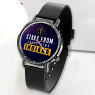 Onyourcases Stars From South Bend Indiana Custom Watch Awesome Unisex Black Classic Plastic Quartz New Brand Watch for Men Women Top Brand Premium with Gift Box Watches