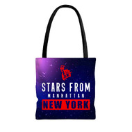 Onyourcases Manhattan New York Custom Personalized Tote Bag Canvas New Bag Pouch Pocket Bag School Hang Out Polyester Cotton Bags All Over Print Tote Bag Travel Bags Fashionable Totebag