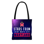 Onyourcases Stars From Saint Marys City Maryland Custom Personalized Tote Bag Canvas New Bag Pouch Pocket Bag School Hang Out Polyester Cotton Bags All Over Print Tote Bag Travel Bags Fashionable Totebag