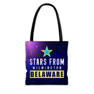 Onyourcases Stars From Wilmington Delaware Custom Personalized Tote Bag Canvas New Bag Pouch Pocket Bag School Hang Out Polyester Cotton Bags All Over Print Tote Bag Travel Bags Fashionable Totebag