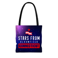 Onyourcases Stars From Bloomfield Connecticut Custom Personalized Tote Bag Canvas New Bag Pouch Pocket Bag School Hang Out Polyester Cotton Bags All Over Print Tote Bag Travel Bags Fashionable Totebag