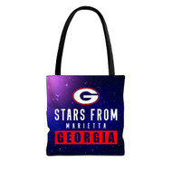 Onyourcases Stars From Marietta Georgia Custom Personalized Tote Bag Canvas New Bag Pouch Pocket Bag School Hang Out Polyester Cotton Bags All Over Print Tote Bag Travel Bags Fashionable Totebag