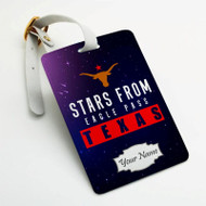 Onyourcases Stars From Eagle Pass Texas Custom Luggage Tags Personalized Name Brand PU Leather Luggage Tag With Strap Awesome Baggage Hanging Suitcase Bag Tags Top Name ID Labels Travel Bag Accessories