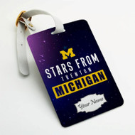 Onyourcases Stars From Trenton Michigan Custom Luggage Tags Personalized Name Brand PU Leather Luggage Tag With Strap Awesome Baggage Hanging Suitcase Bag Tags Top Name ID Labels Travel Bag Accessories