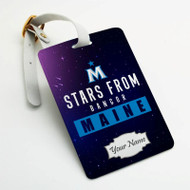 Onyourcases Stars From Bangor Maine Custom Luggage Tags Personalized Name Brand PU Leather Luggage Tag With Strap Awesome Baggage Hanging Suitcase Bag Tags Top Name ID Labels Travel Bag Accessories