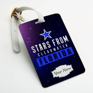 Onyourcases Stars From Clearwater Florida Custom Luggage Tags Personalized Name Brand PU Leather Luggage Tag With Strap Awesome Baggage Hanging Suitcase Bag Tags Top Name ID Labels Travel Bag Accessories