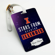 Onyourcases Stars From Decatur Illinois Custom Luggage Tags Personalized Name Brand PU Leather Luggage Tag With Strap Awesome Baggage Hanging Suitcase Bag Tags Top Name ID Labels Travel Bag Accessories