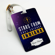 Onyourcases Stars From East Chicago Indiana Custom Luggage Tags Personalized Name Brand PU Leather Luggage Tag With Strap Awesome Baggage Hanging Suitcase Bag Tags Top Name ID Labels Travel Bag Accessories