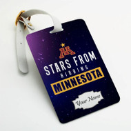 Onyourcases Stars From Hibbing Minnesota Custom Luggage Tags Personalized Name Brand PU Leather Luggage Tag With Strap Awesome Baggage Hanging Suitcase Bag Tags Top Name ID Labels Travel Bag Accessories