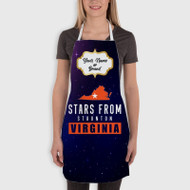 Onyourcases Stars From Staunton Virginia Custom Personalized Name Kitchen Apron With Adjustable Awesome Best Brand Strap Pockets For Cooking Cafe Baking Cheff Coffee Barista Bartender