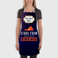 Onyourcases Stars From Suffolk Virginia Custom Personalized Name Kitchen Apron With Adjustable Awesome Best Brand Strap Pockets For Cooking Cafe Baking Cheff Coffee Barista Bartender