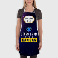 Onyourcases Stars From Topeka Kansas Custom Personalized Name Kitchen Apron With Adjustable Awesome Best Brand Strap Pockets For Cooking Cafe Baking Cheff Coffee Barista Bartender