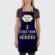 Onyourcases Stars From Twin Falls Idaho Custom Personalized Name Kitchen Apron With Adjustable Awesome Best Brand Strap Pockets For Cooking Cafe Baking Cheff Coffee Barista Bartender