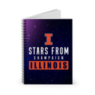 Onyourcases Stars From Champaign Illinois Awesome Custom Spiral Notebook New Ruled Line 118 Pages 59 Sheets 6 x 8 Inch 90 Gsm Paper School Work Business Journal Notebook Blocknotes Schedule Diary Notes