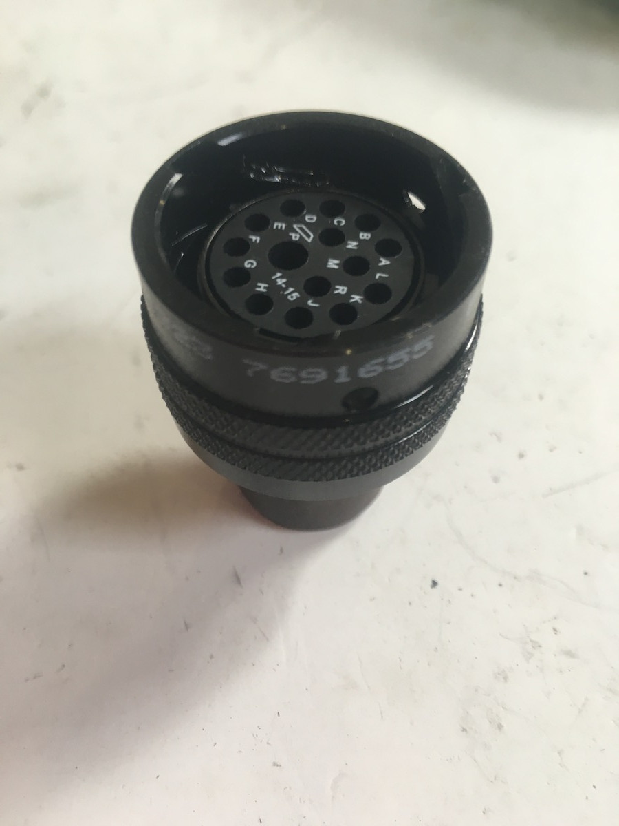 CONNECTOR, FEMALE, 15 SOCKET BLACK ZINC COBALT PLATING W/SR