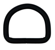 Steel D-Ring - Black Resin Finish