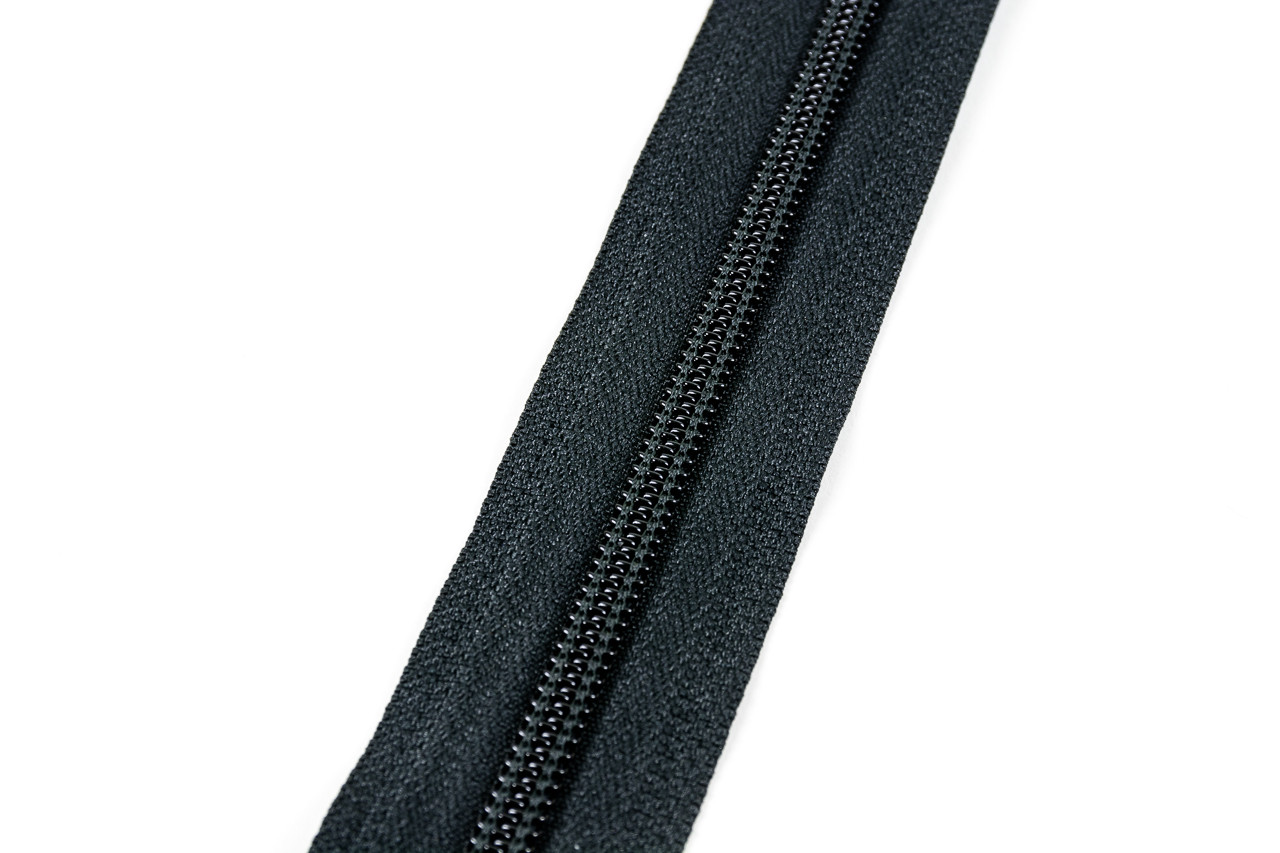 5CI YKK® Nylon SelfCorrecting Coil Zipper Chain, Black (Sold by the yard) Sew What Supplies Inc